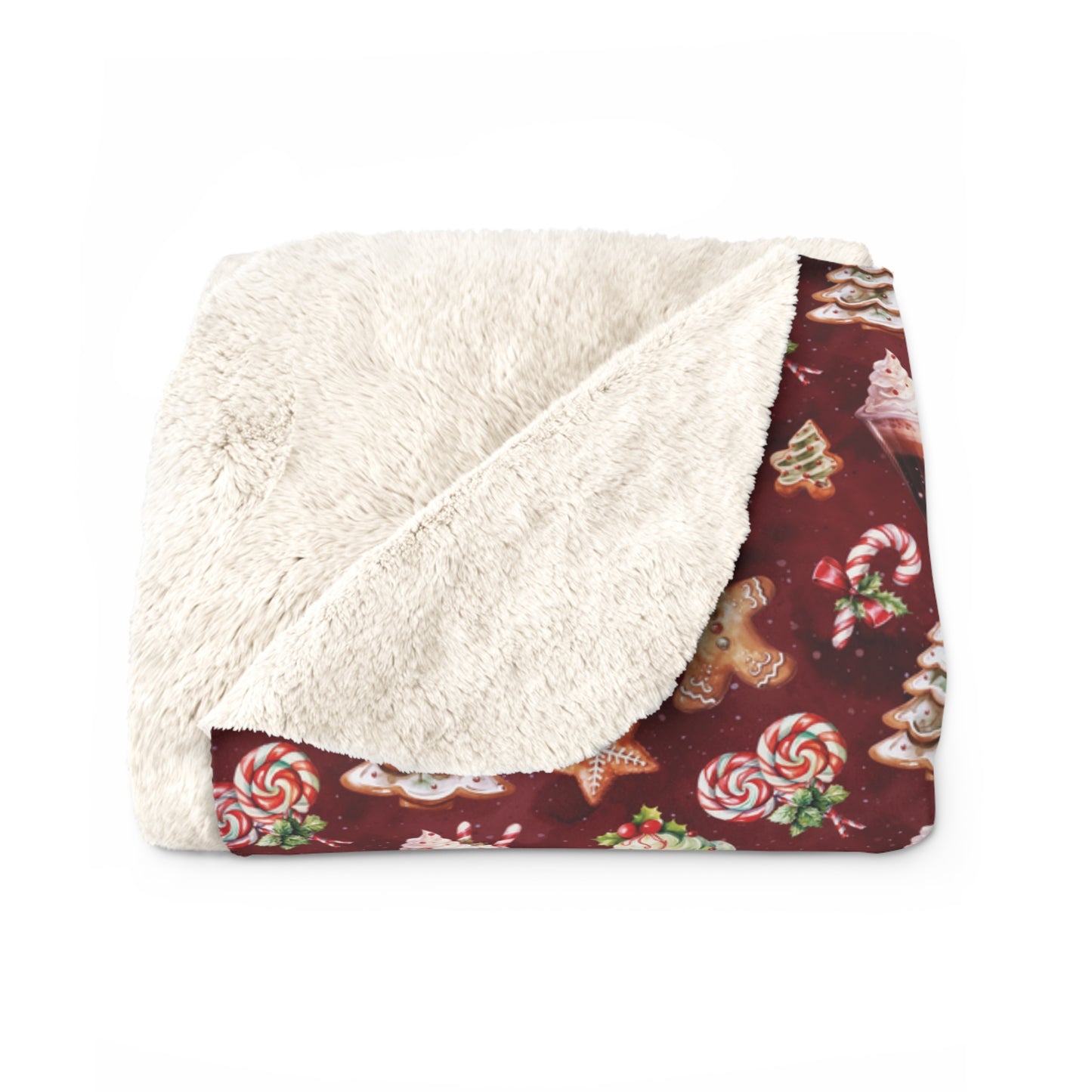 Holiday Sweets Sherpa Fleece Blanket