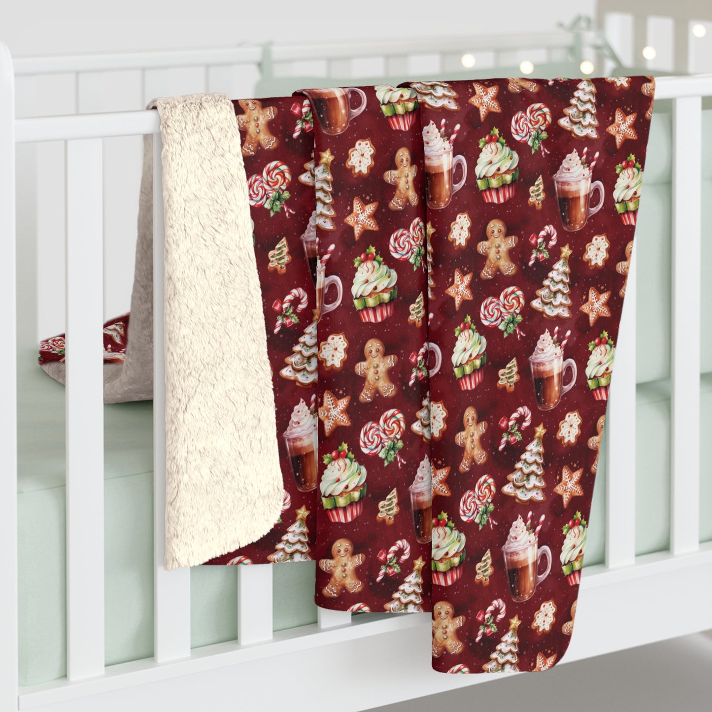 Holiday Sweets Sherpa Fleece Blanket