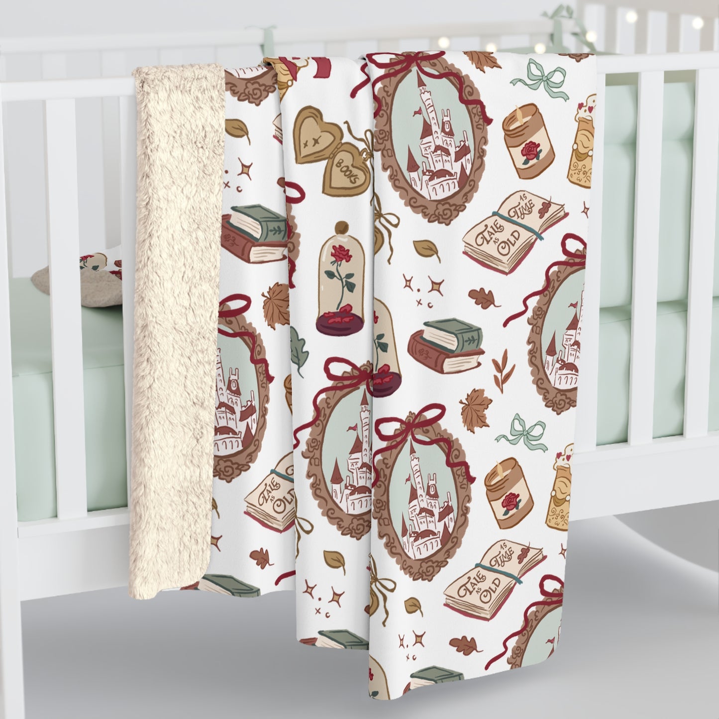 Tale as Old as Time Sherpa Fleece Blanket