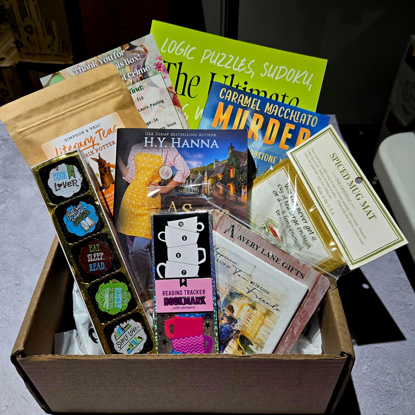 A Cup of Crime Cozy Mystery One-Time Book Box
