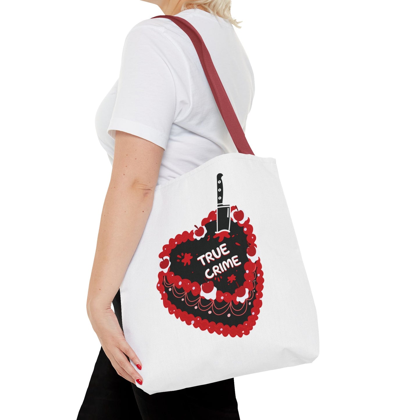 True Crime Heart Cake Tote Bag
