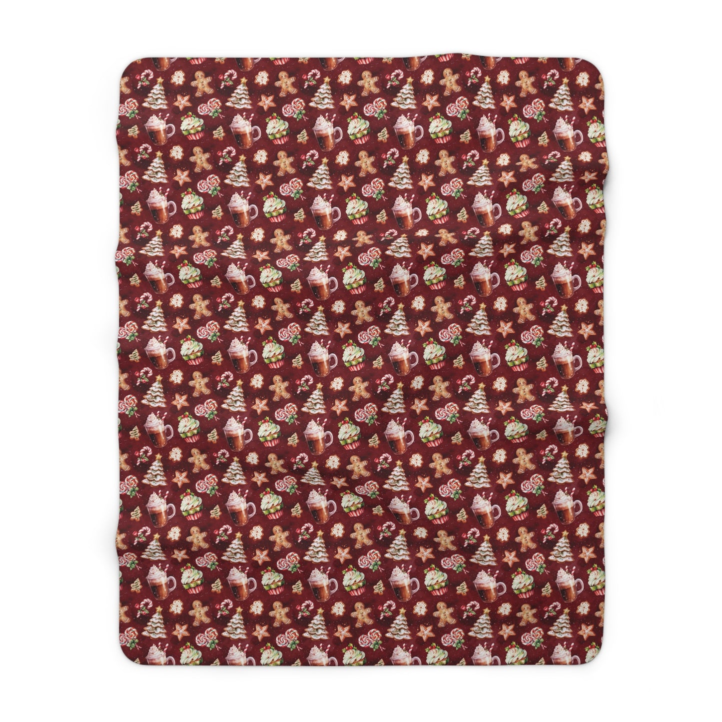 Holiday Sweets Sherpa Fleece Blanket