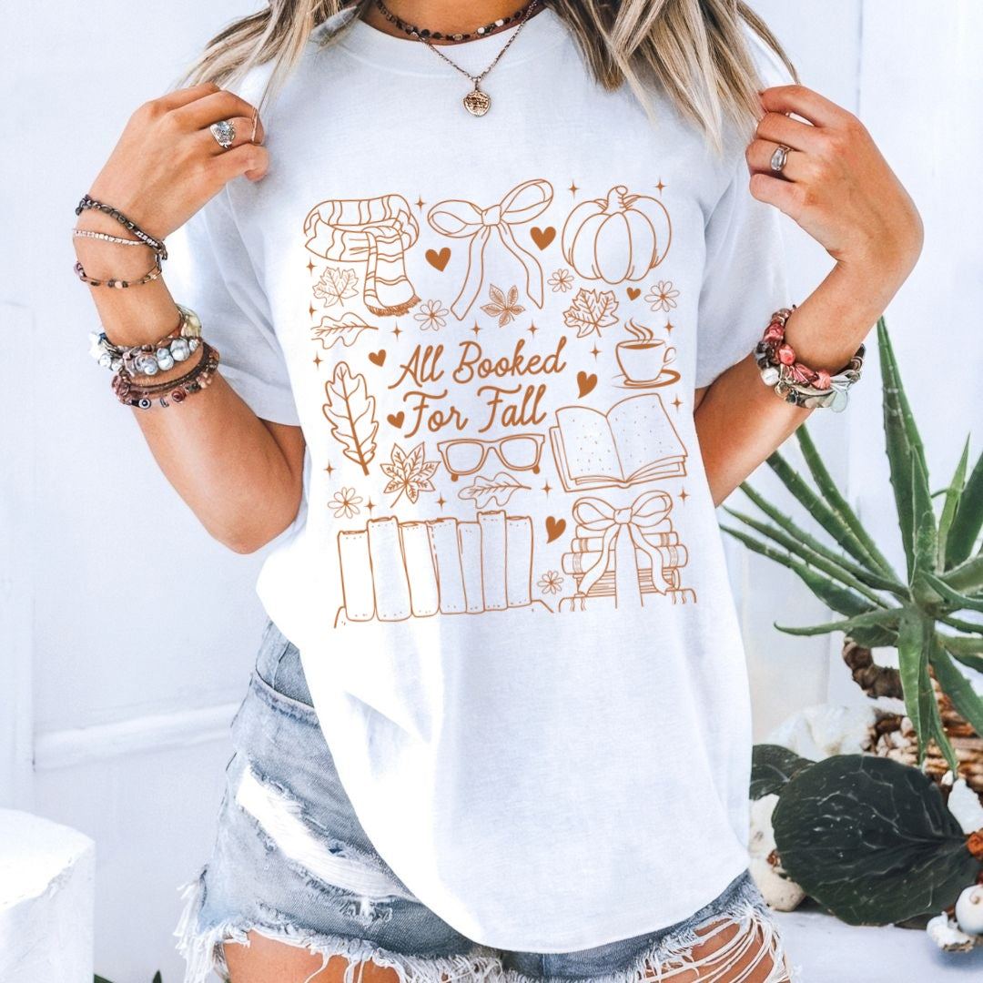 All Booked for Fall Comfort Colors T-shirt