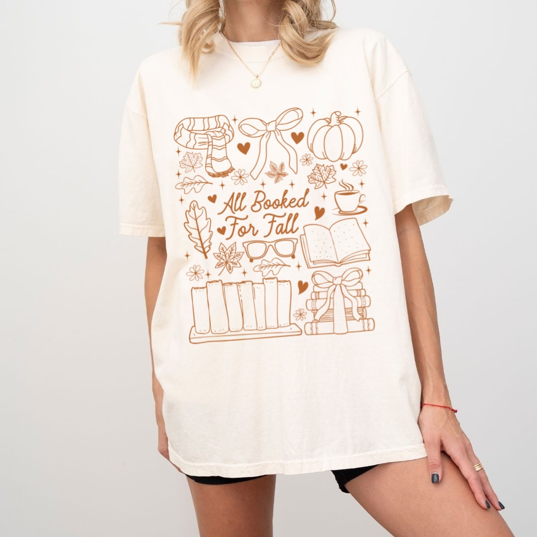 All Booked for Fall Comfort Colors T-shirt