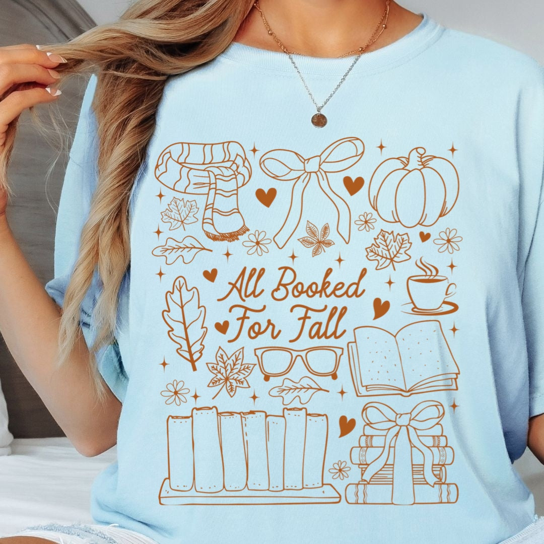 All Booked for Fall Comfort Colors T-shirt