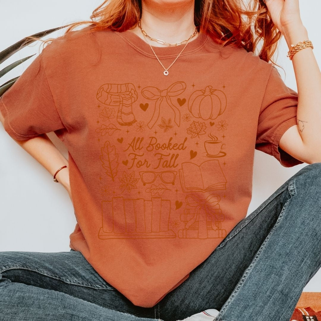 All Booked for Fall Comfort Colors T-shirt