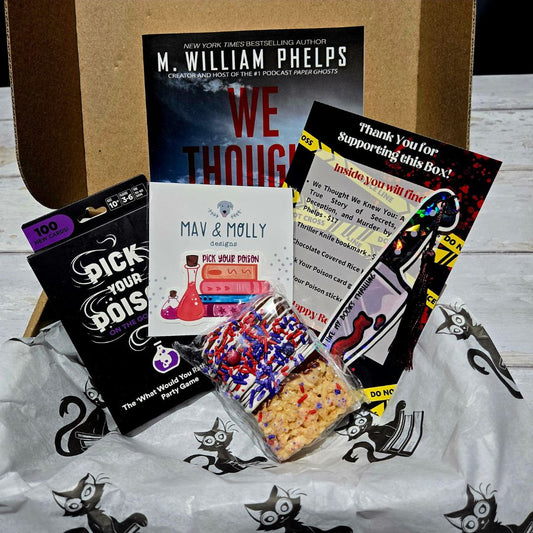 Poison Themed True Crime 1-time Book Box