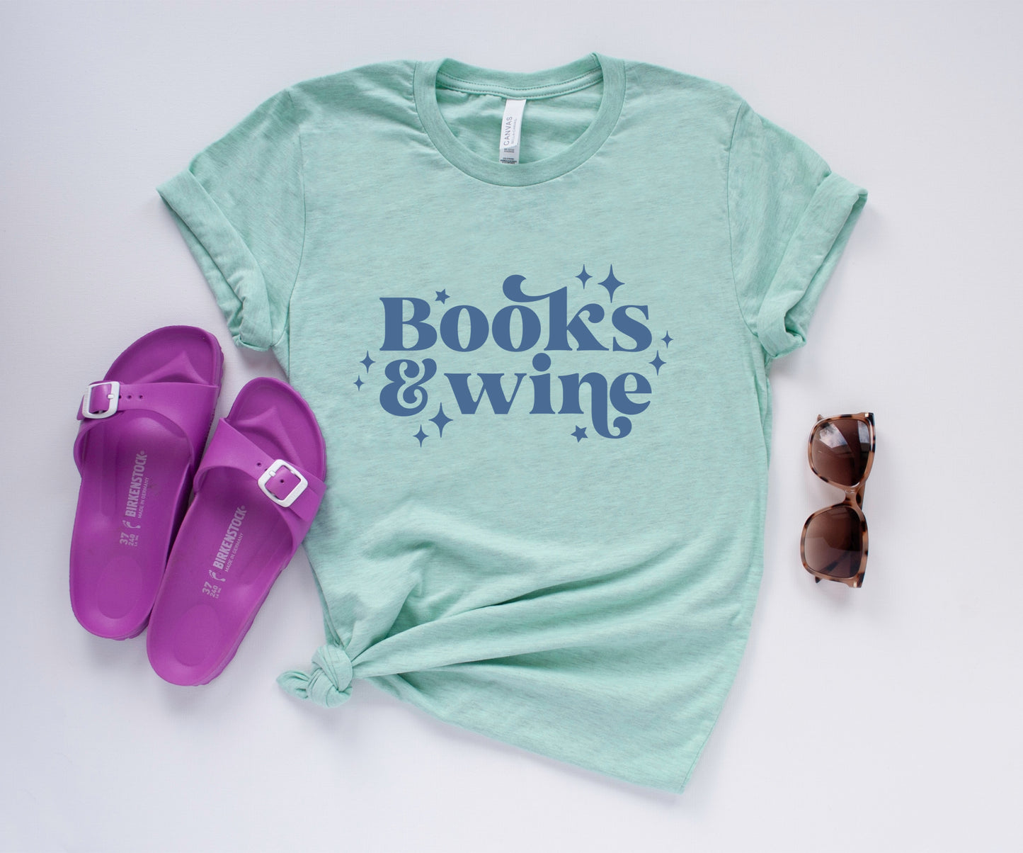 Books and Wine Reader T-shirt