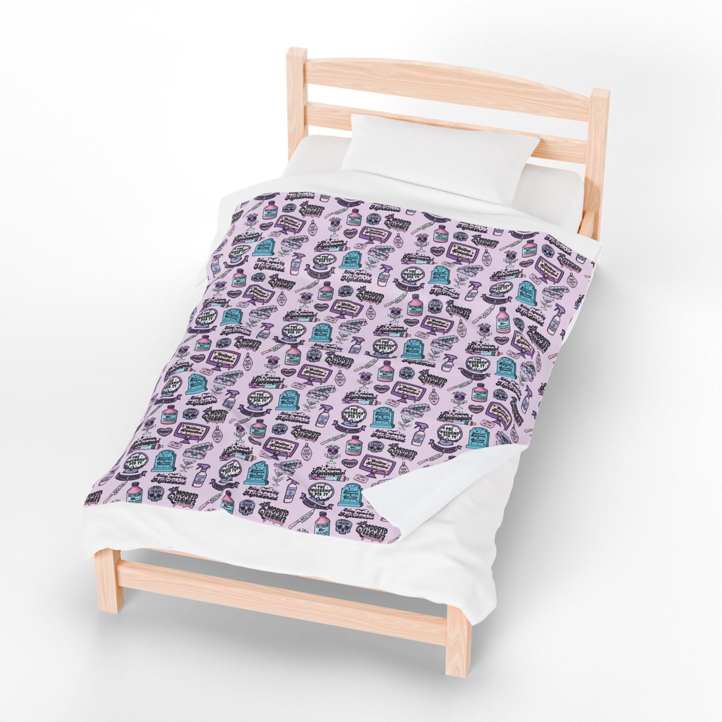 Cozy True Crime Velveteen Plush Blanket