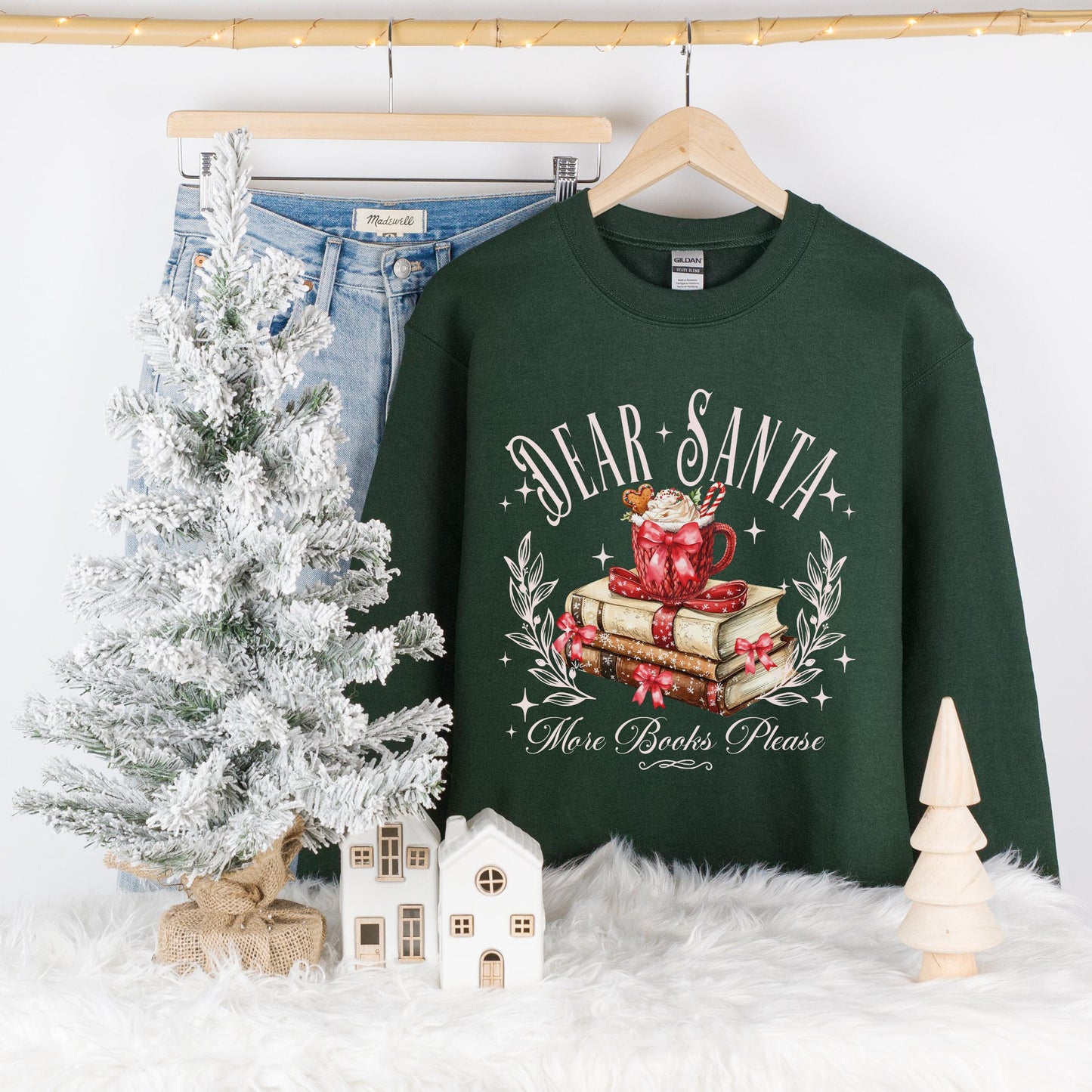 Dear Santa More Books Please Sweatshirt