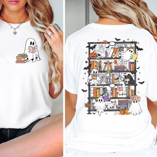 Ghost Fall Readers' Bookshelf T-shirt