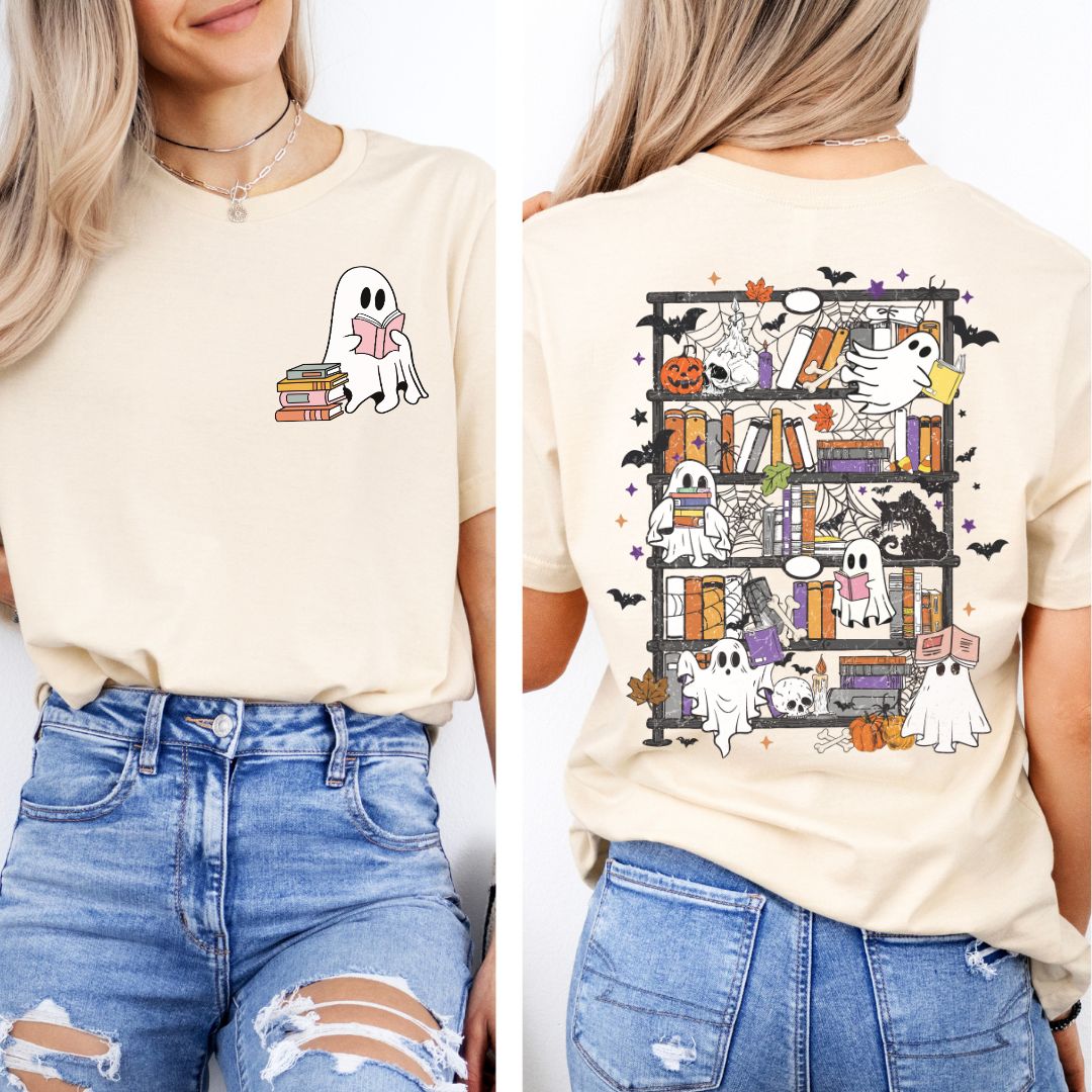 Ghost Fall Readers' Bookshelf T-shirt