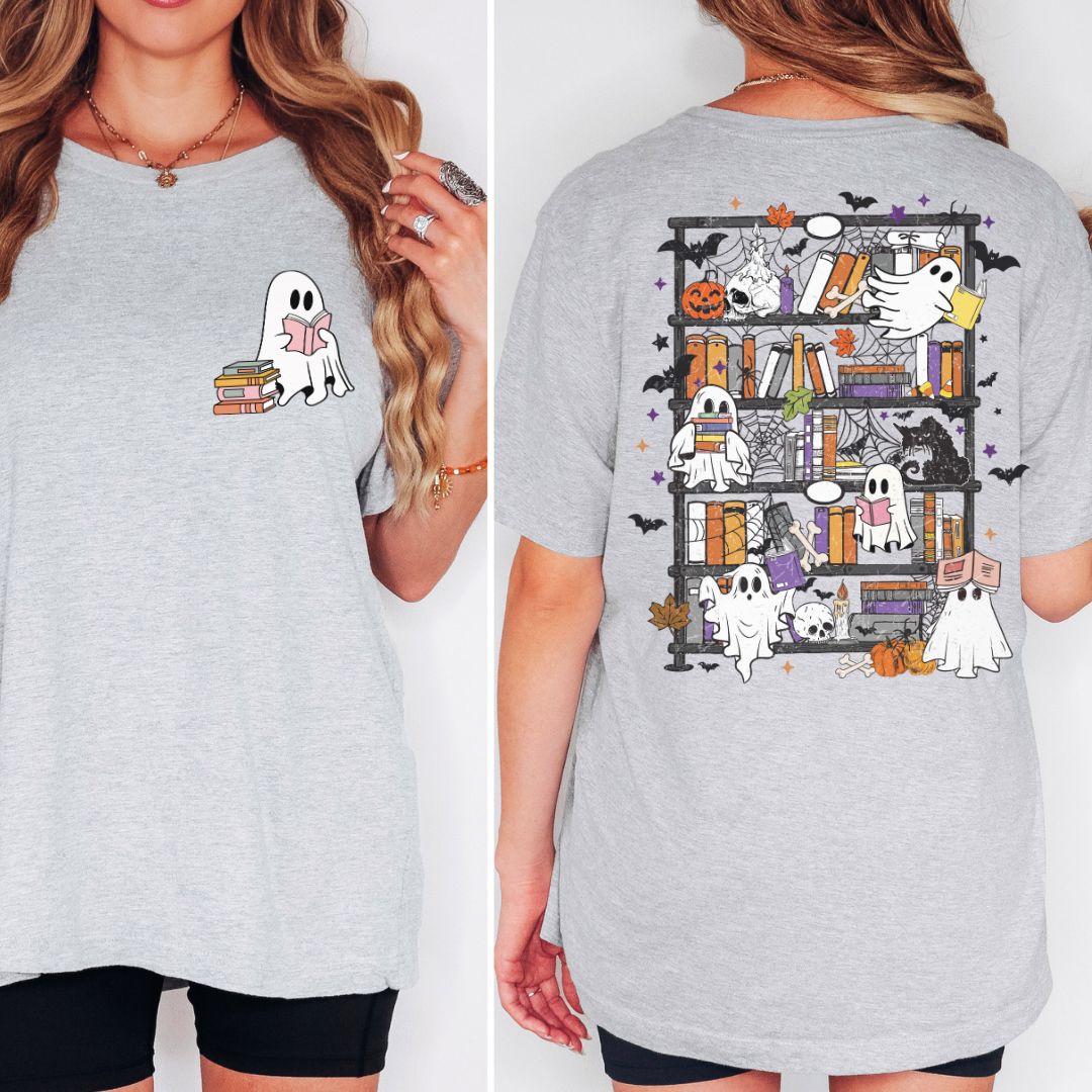 Ghost Fall Readers' Bookshelf T-shirt