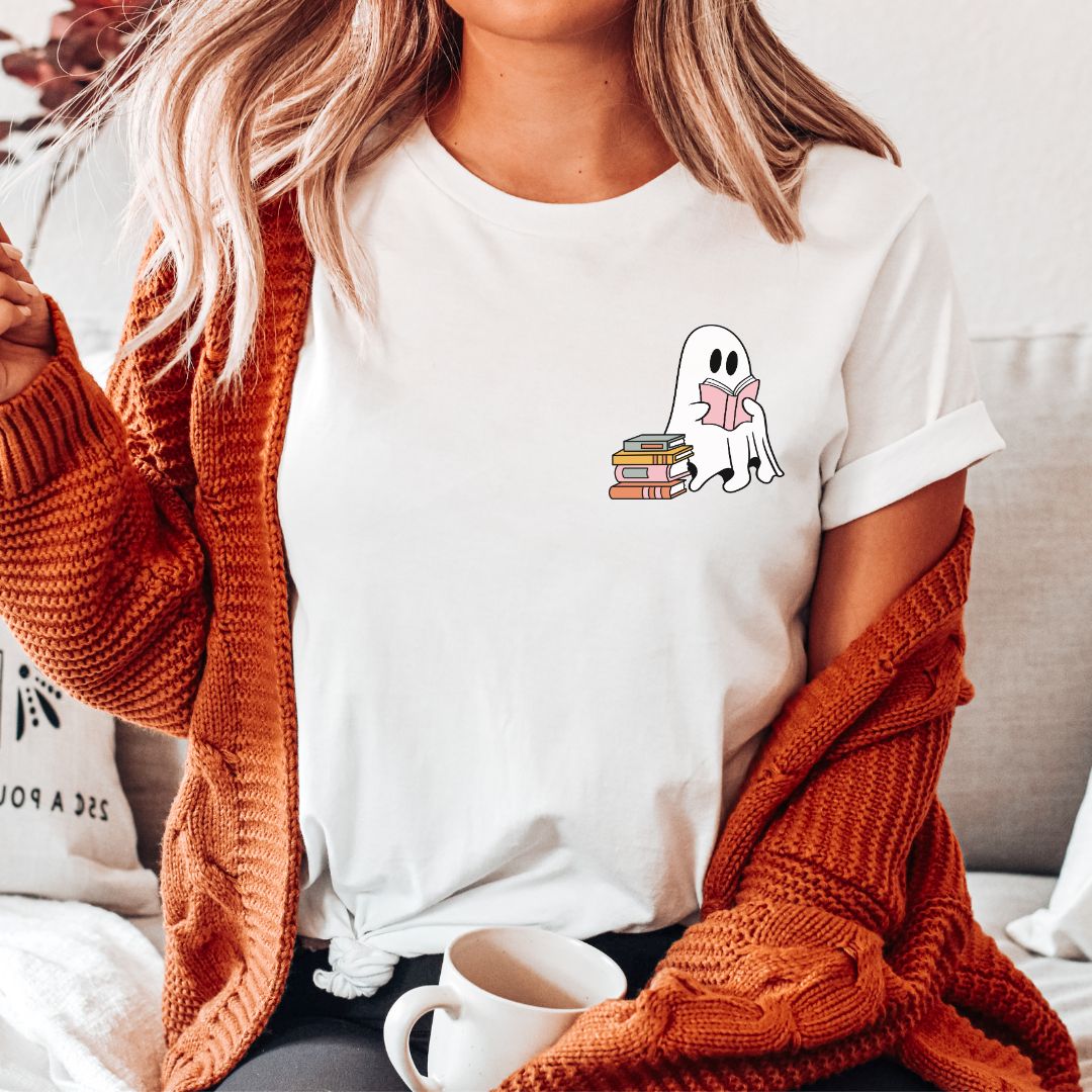 Ghost Fall Readers' Bookshelf T-shirt