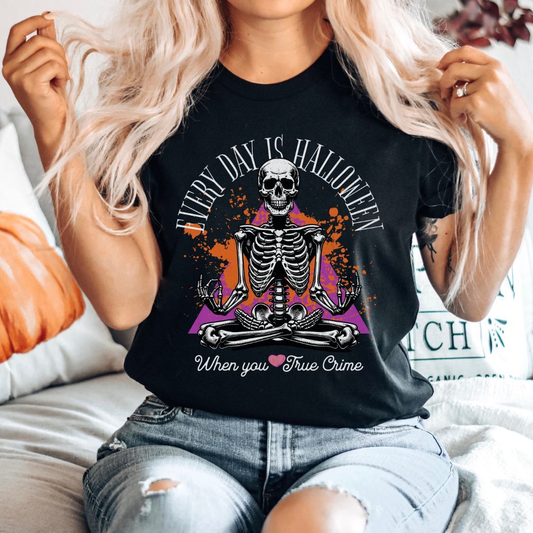 Halloween True Crime Lover Comfort Colors T-shirt