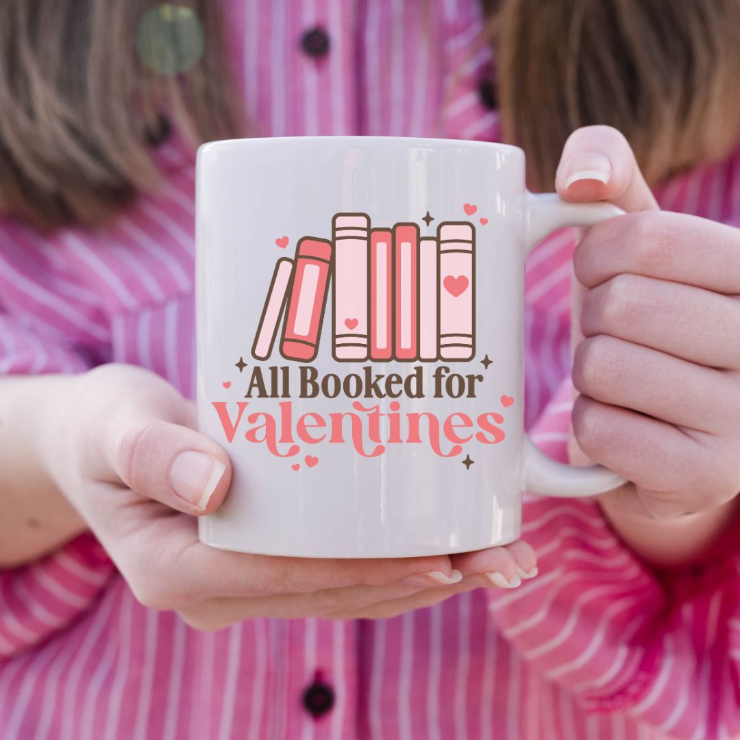 All Booked for Valentine's Mug