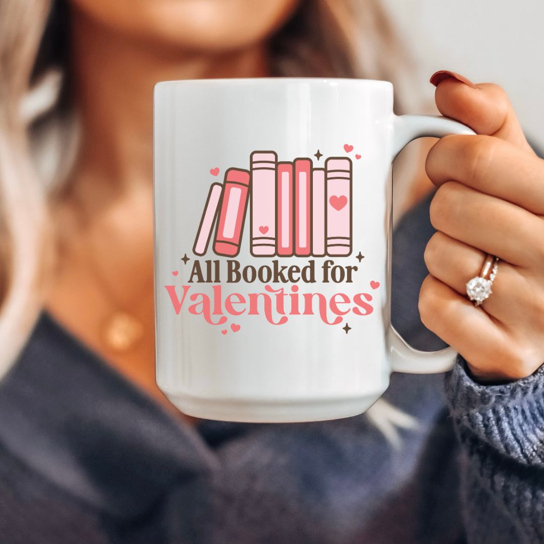 All Booked for Valentine's Mug