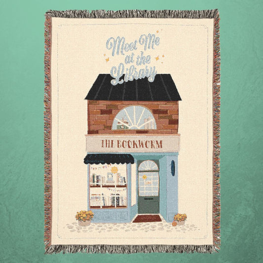 Meet Me at the Library Woven Blanket