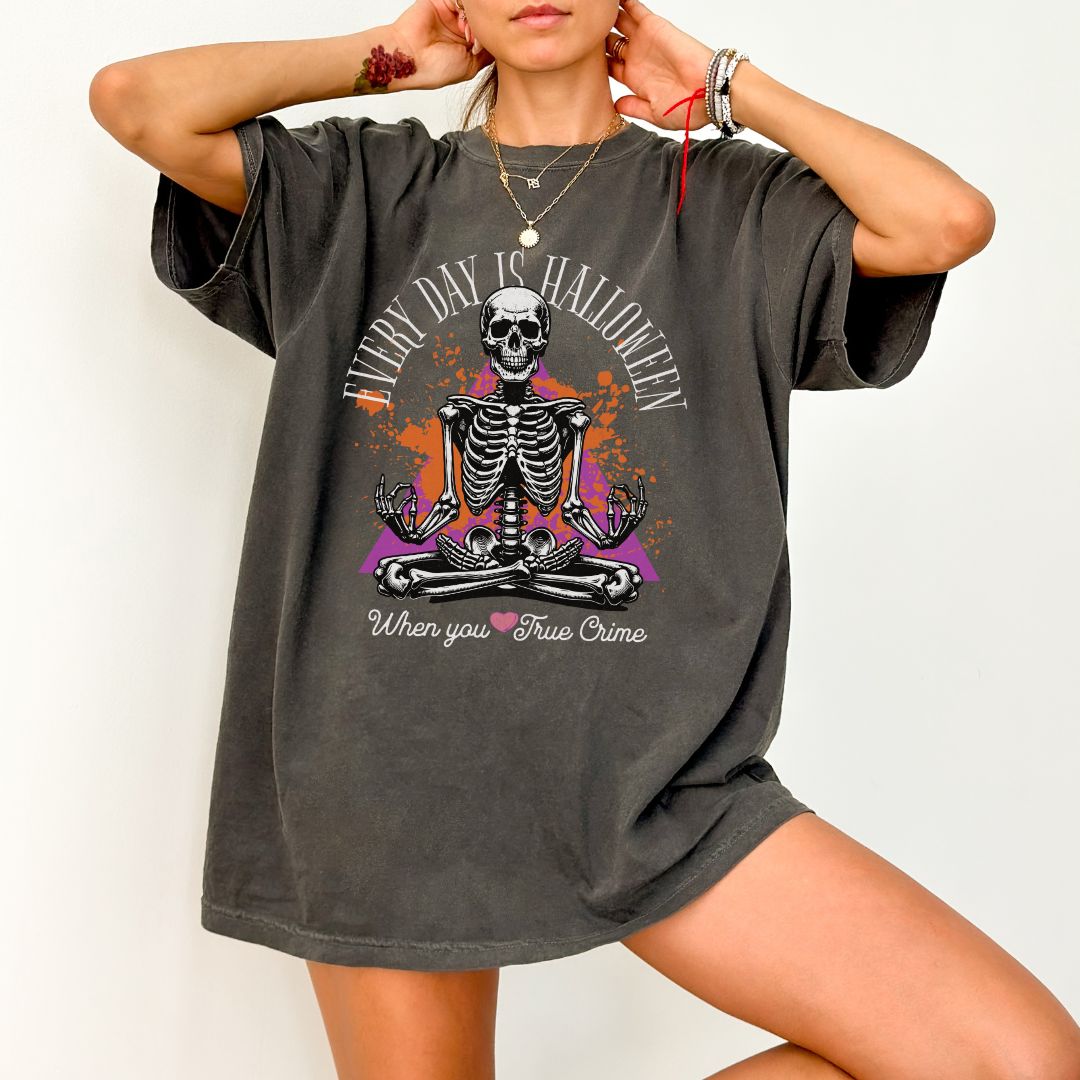 Halloween True Crime Lover Comfort Colors T-shirt