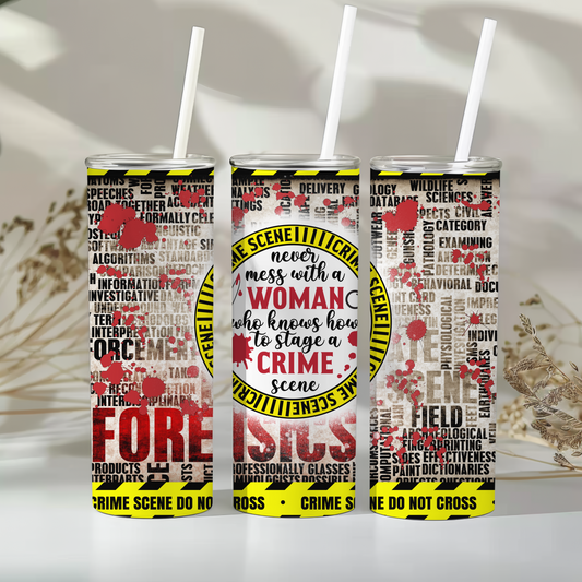 Stage a Crime Scene Tumbler – True Crime Gift for Women