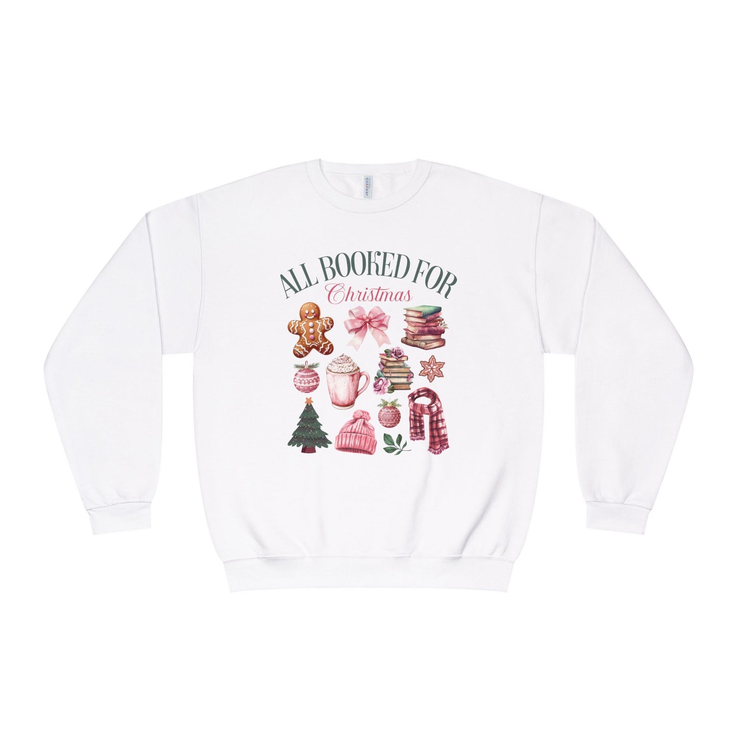 Jerzees All Booked Xmas Crewneck Sweatshirt
