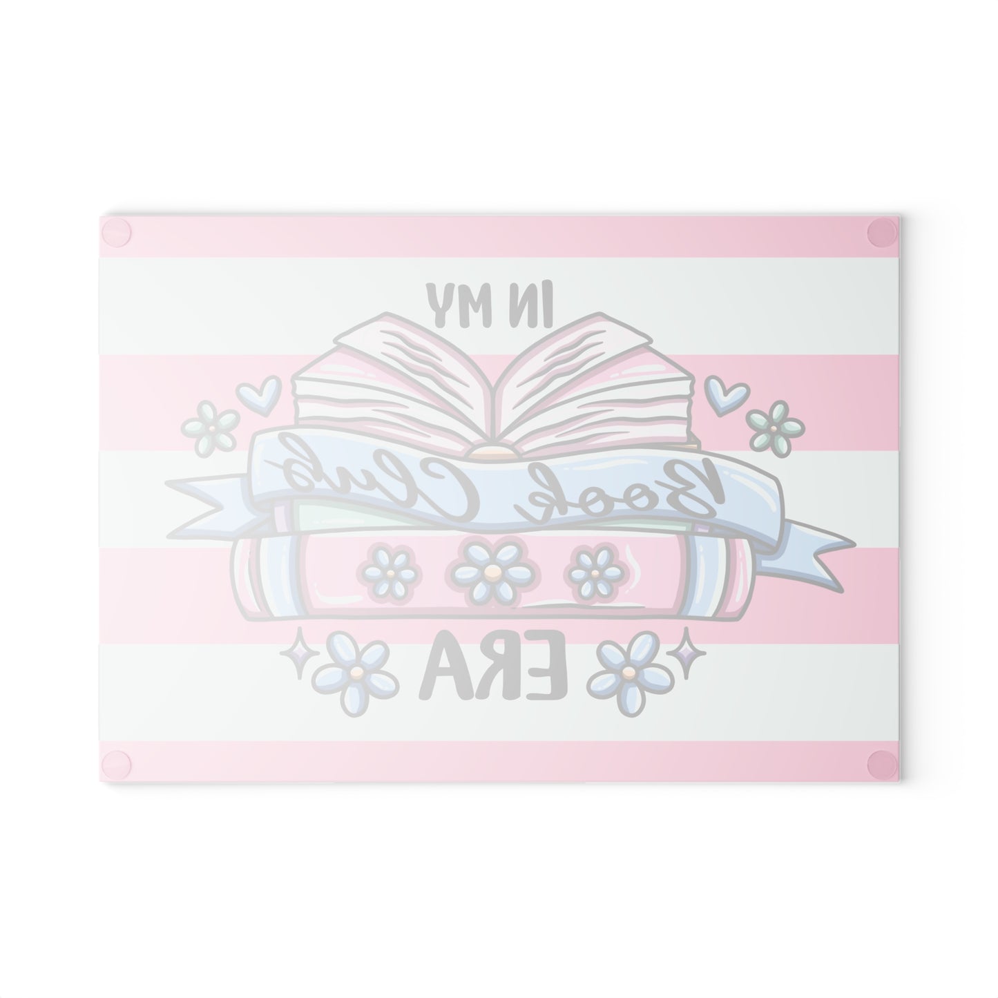 In My Book Club Era Glass Cutting Board