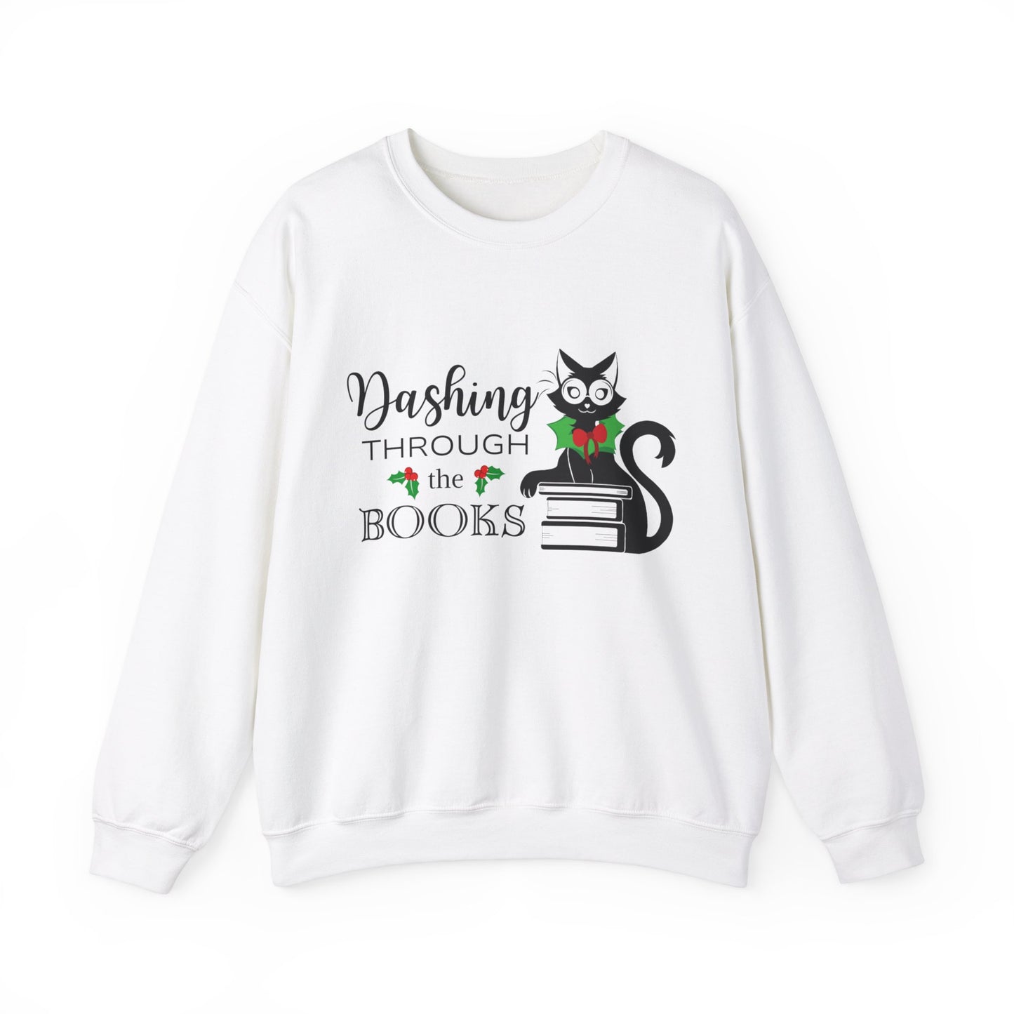 Dashing Through the Books Christmas Bookworm Sweatshirt