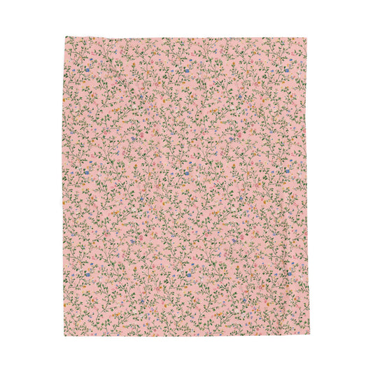 Cozy Mother's Day 2026 Floral Velveteen Plush Blanket