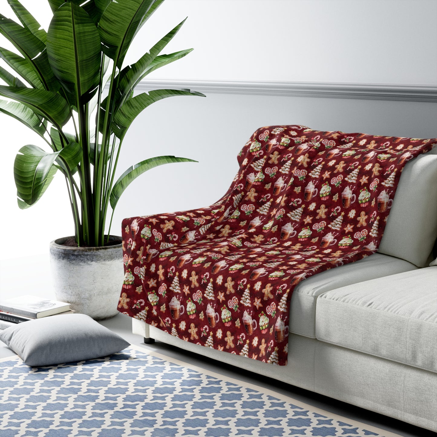 Holiday Sweets Sherpa Fleece Blanket