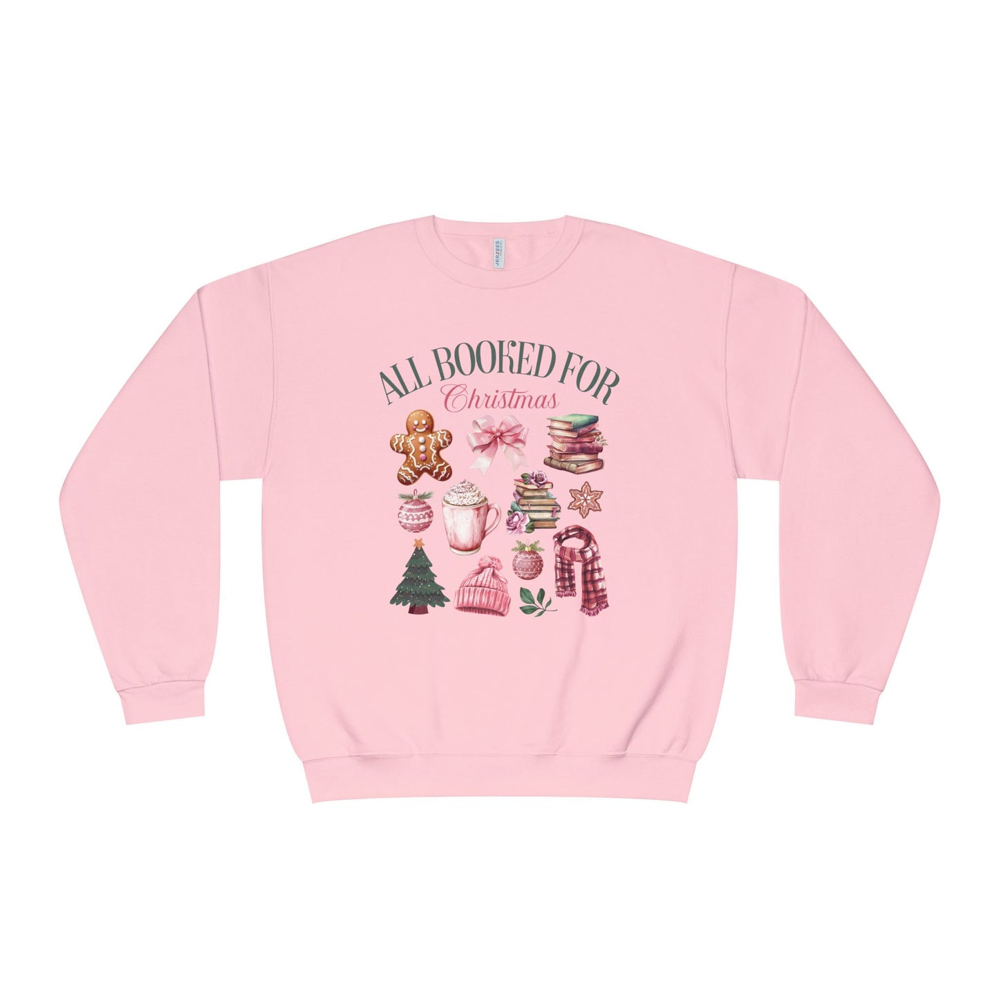 Jerzees All Booked Xmas Crewneck Sweatshirt
