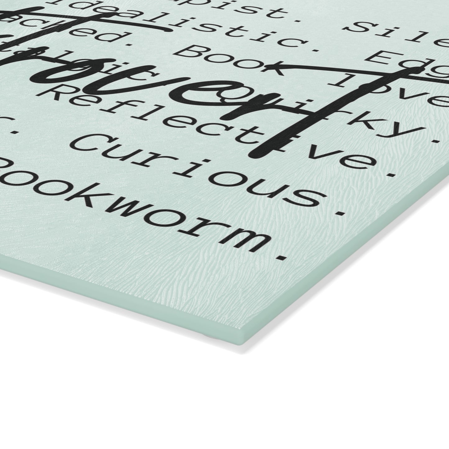 Booktrovert Glass Cutting Board