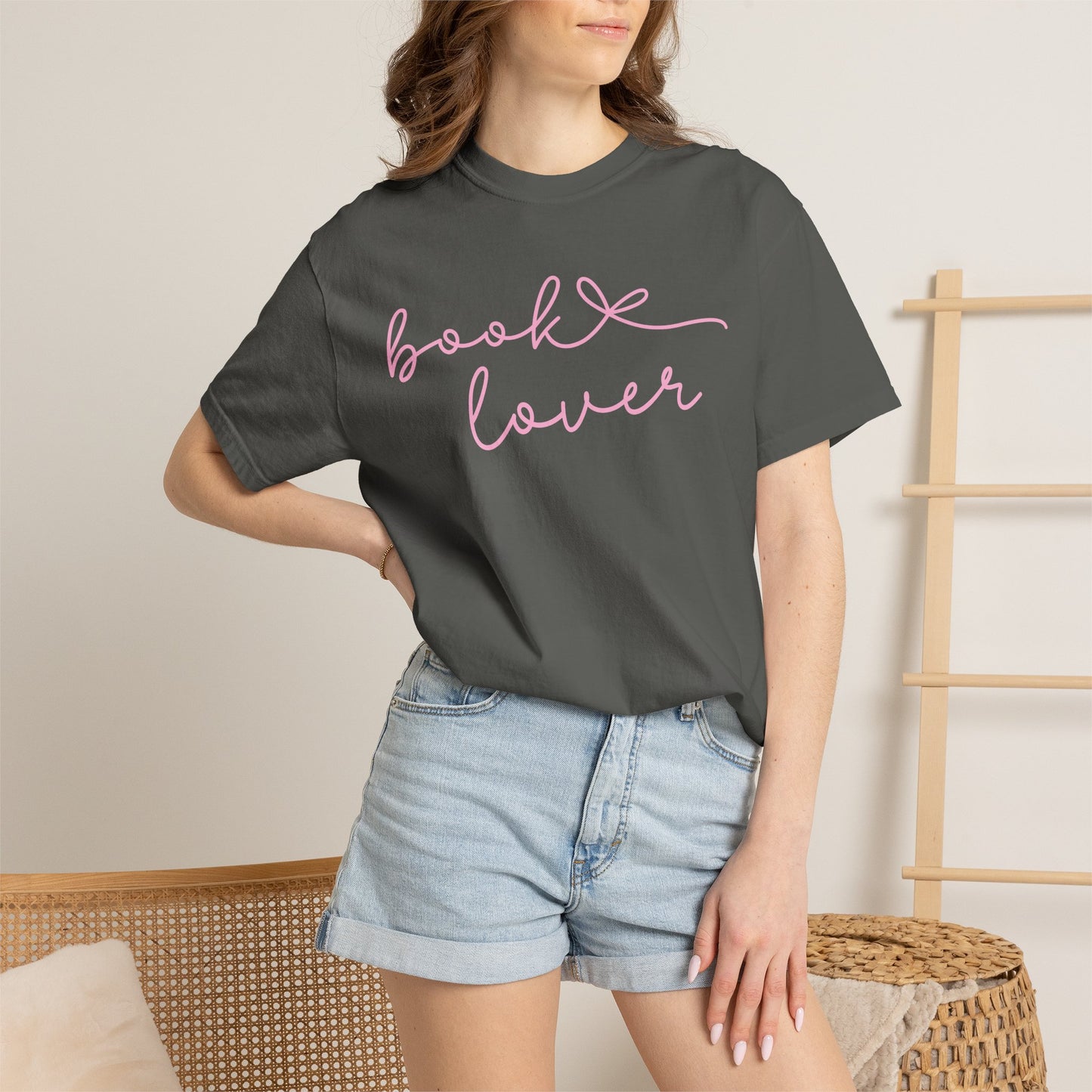 Book Lover Script Comfort Colors T-shirt