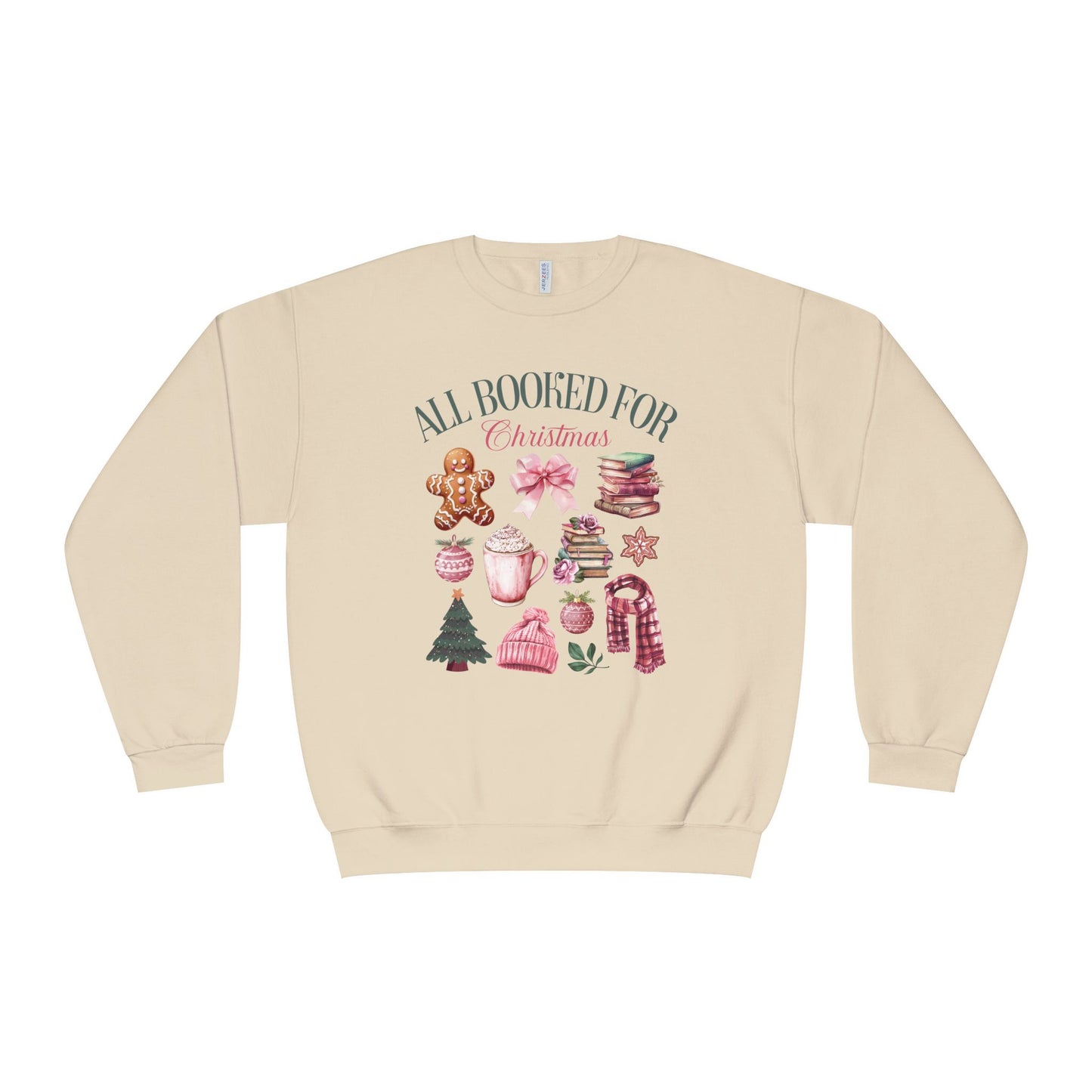 Jerzees All Booked Xmas Crewneck Sweatshirt