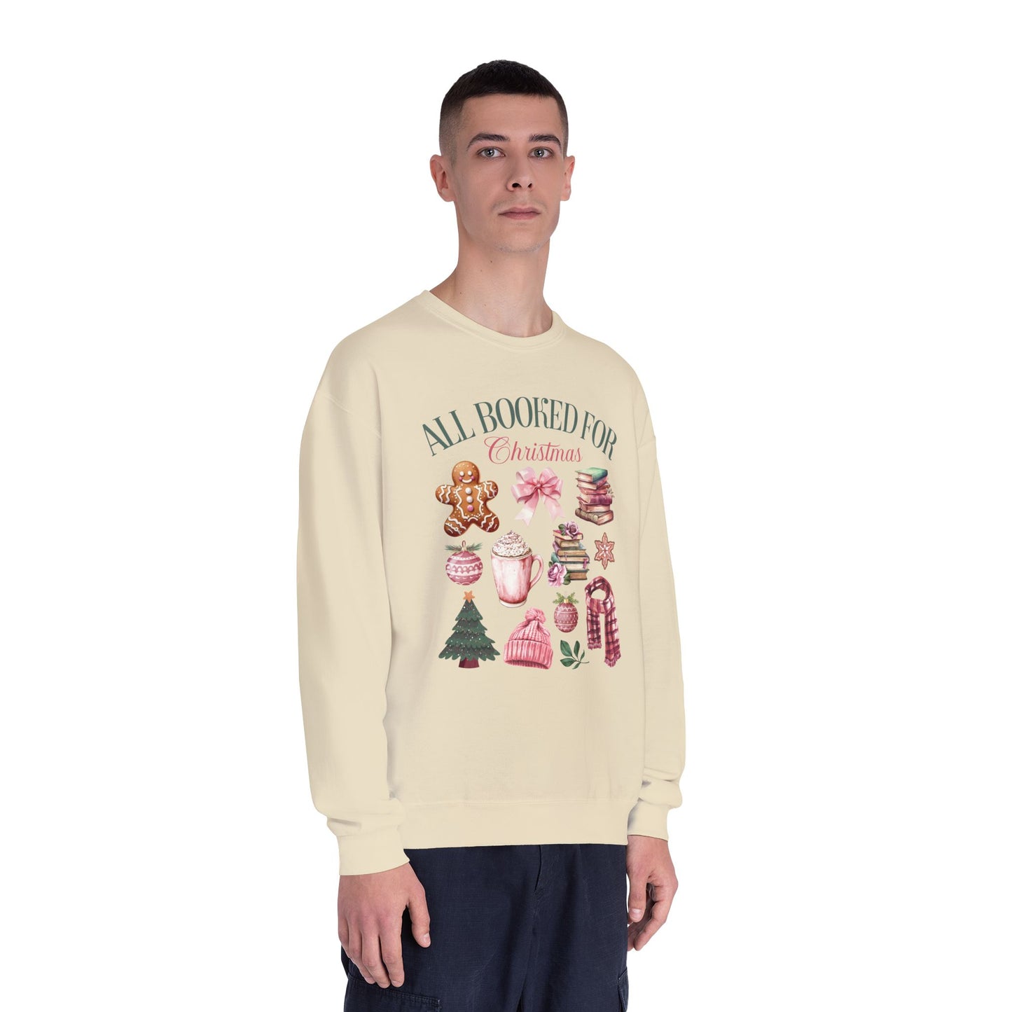 Jerzees All Booked Xmas Crewneck Sweatshirt