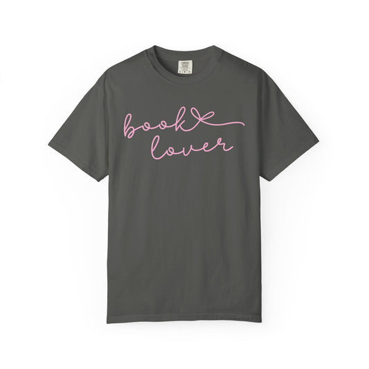 Book Lover Script Comfort Colors T-shirt
