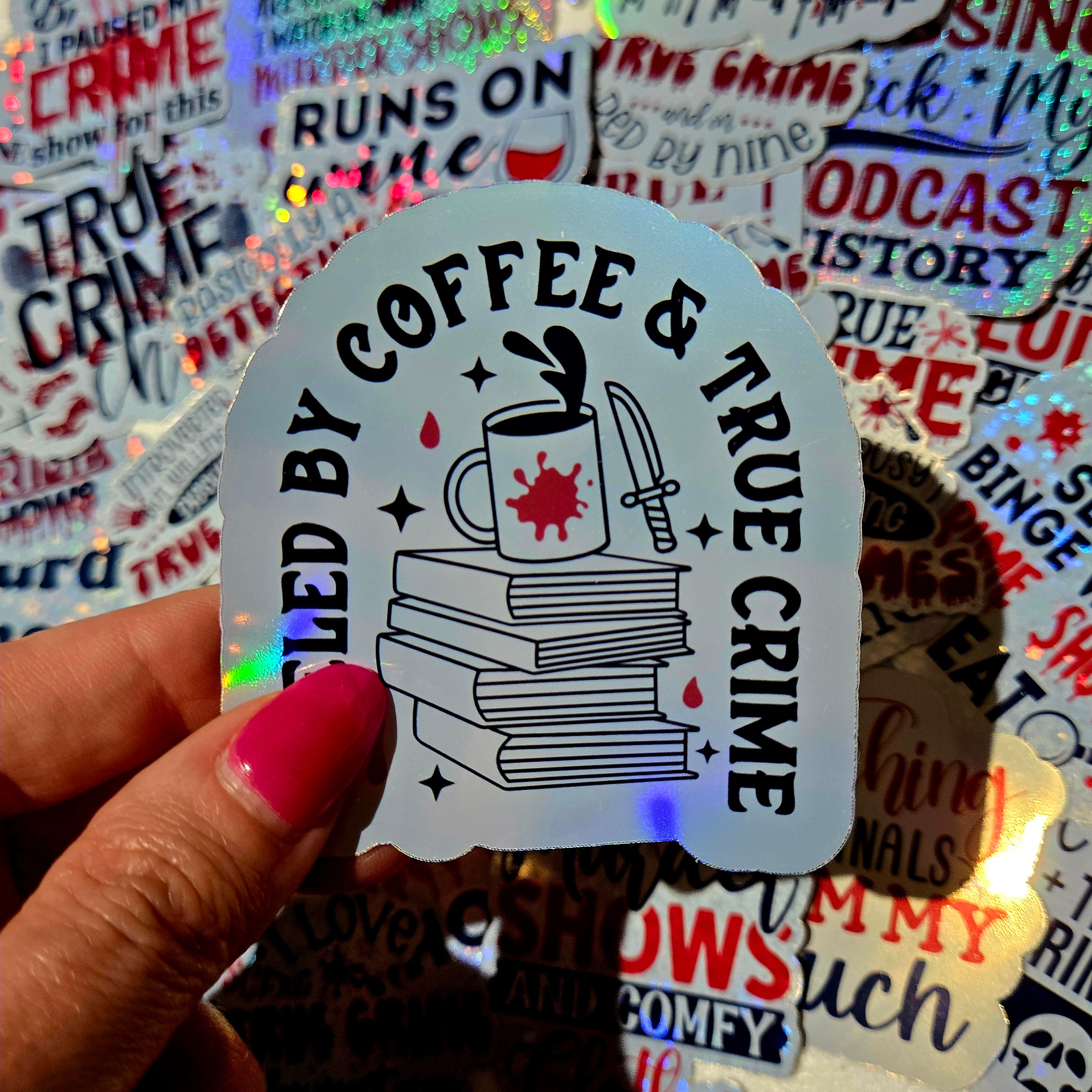 True Crime Sticker Club Subscription – Cozy Books Corner