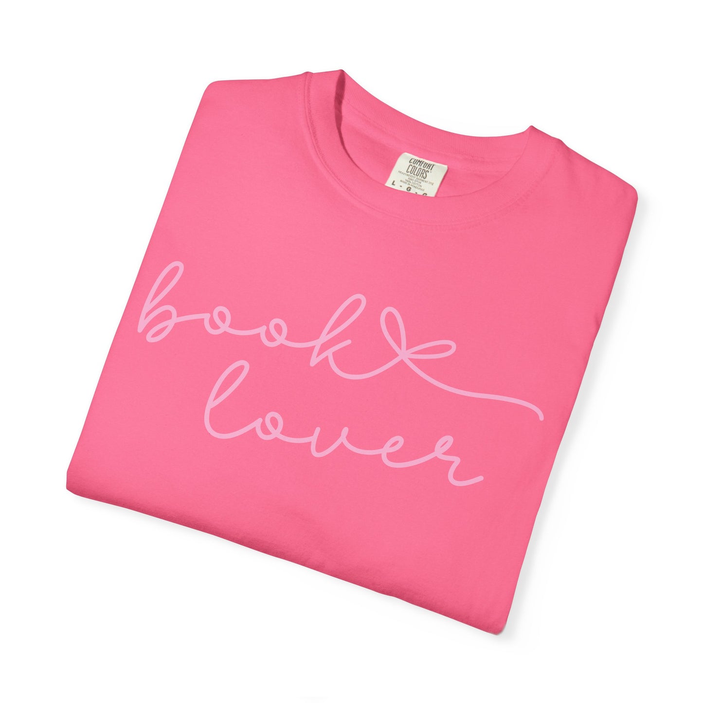 Book Lover Script Comfort Colors T-shirt