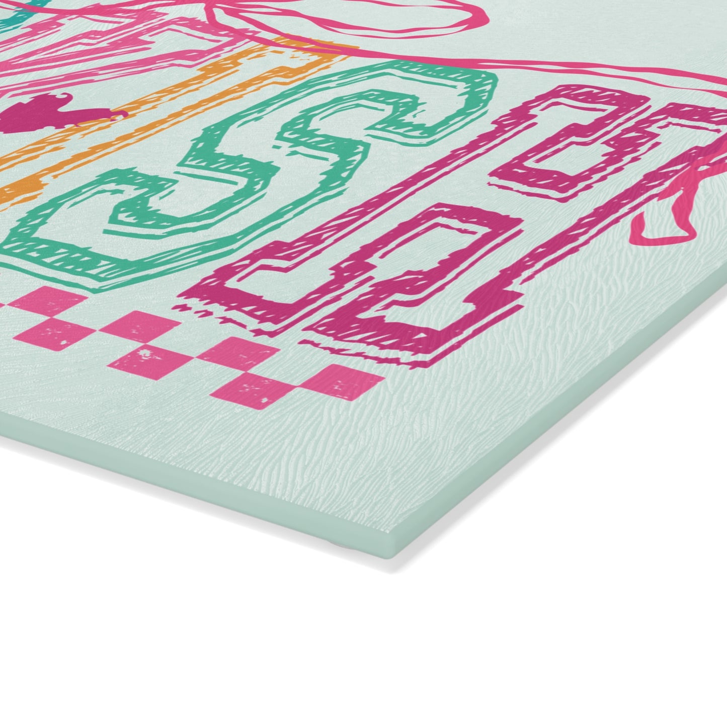 BOOKISH Y2K Glass Cutting Board