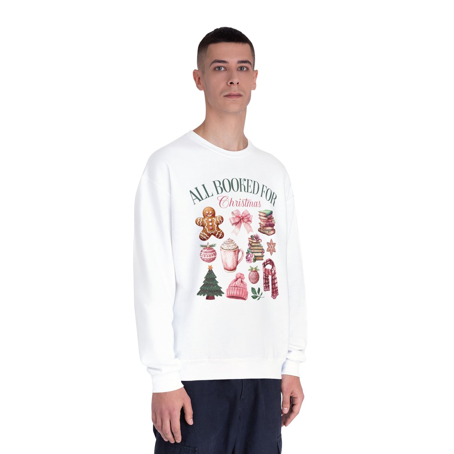 Jerzees All Booked Xmas Crewneck Sweatshirt