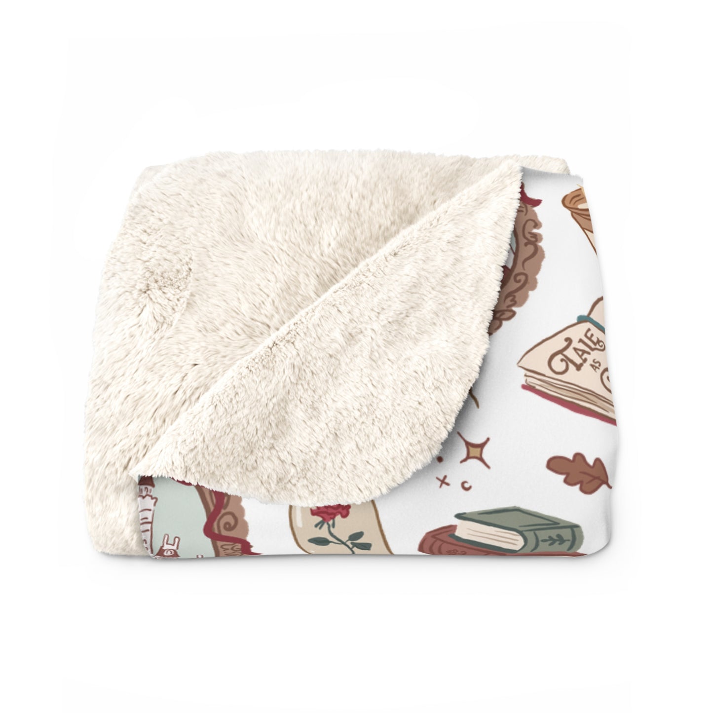 Tale as Old as Time Sherpa Fleece Blanket