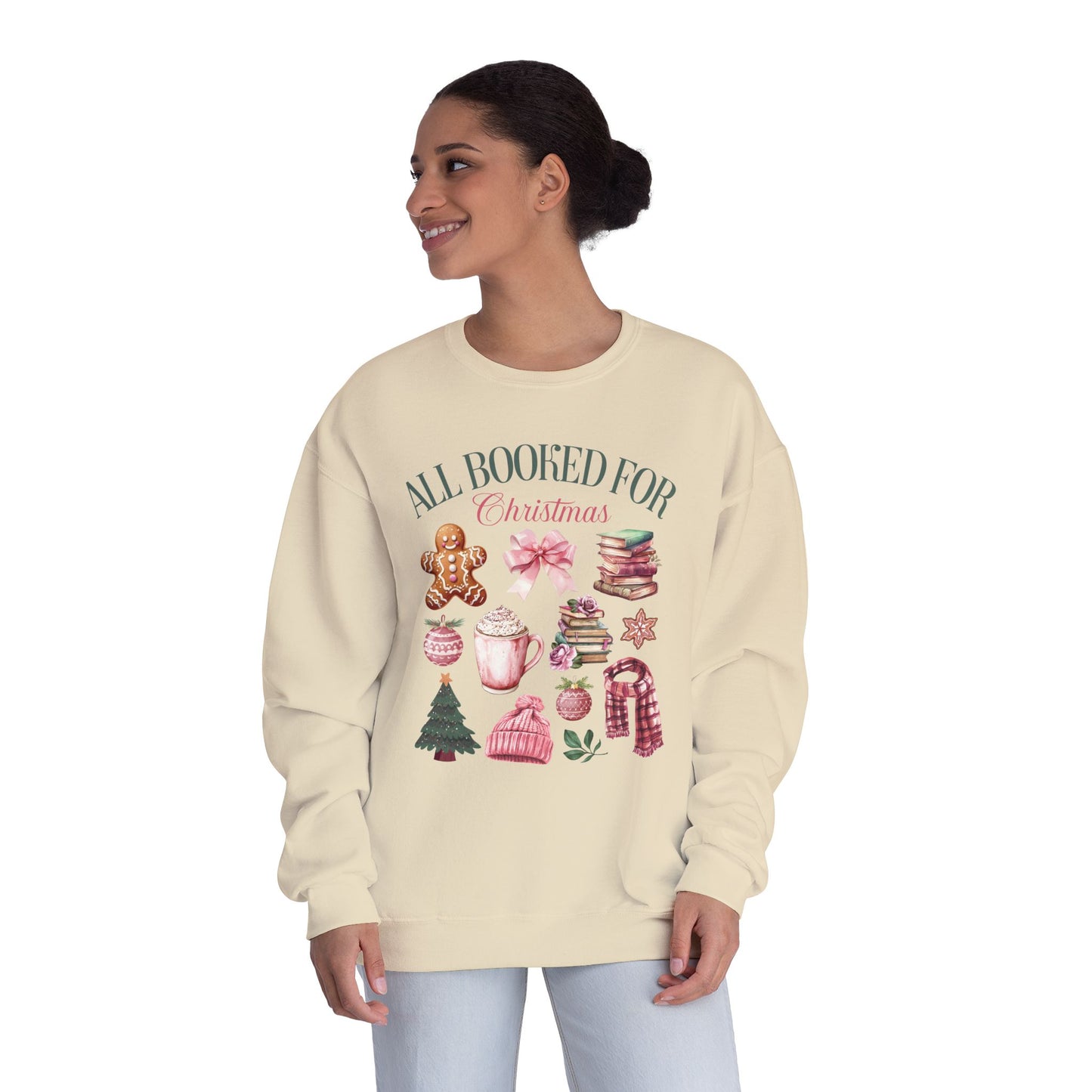 Jerzees All Booked Xmas Crewneck Sweatshirt
