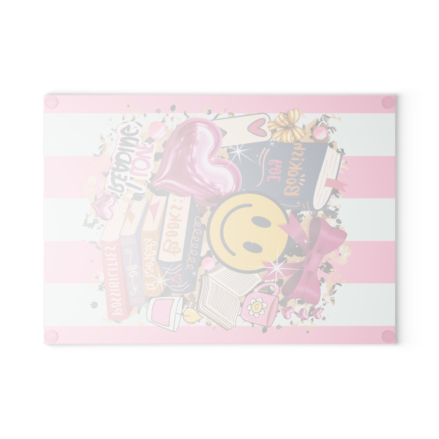 Bookish Joy Glass Cutting Board
