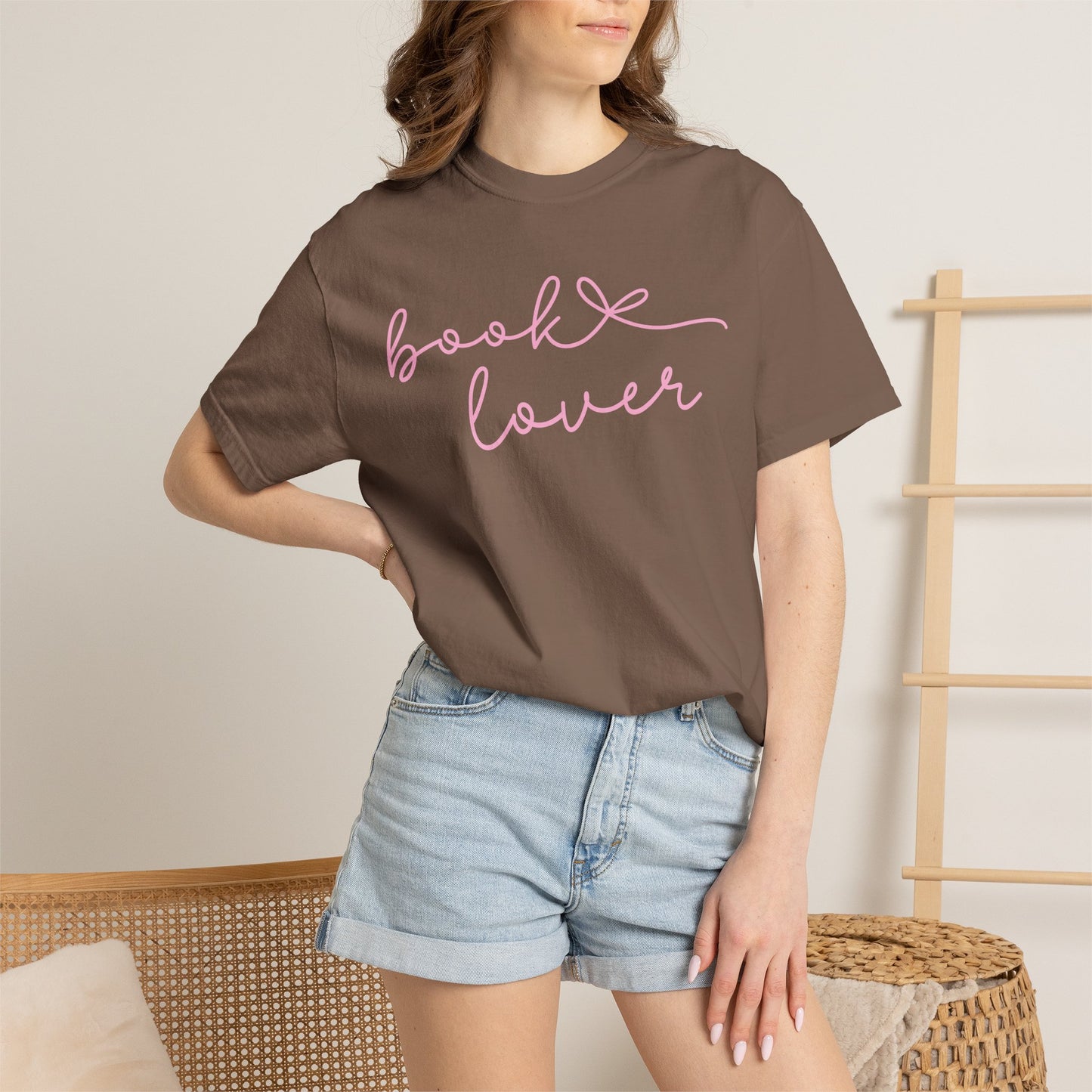 Book Lover Script Comfort Colors T-shirt