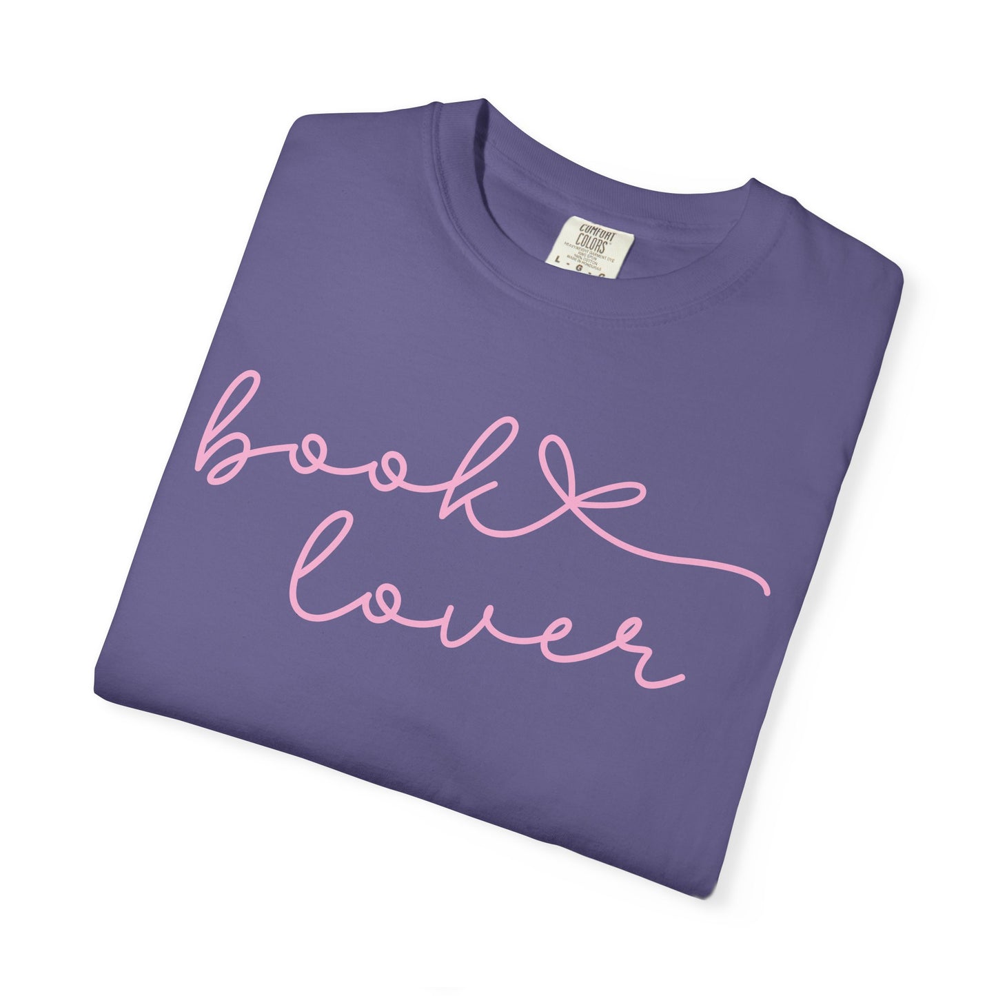 Book Lover Script Comfort Colors T-shirt