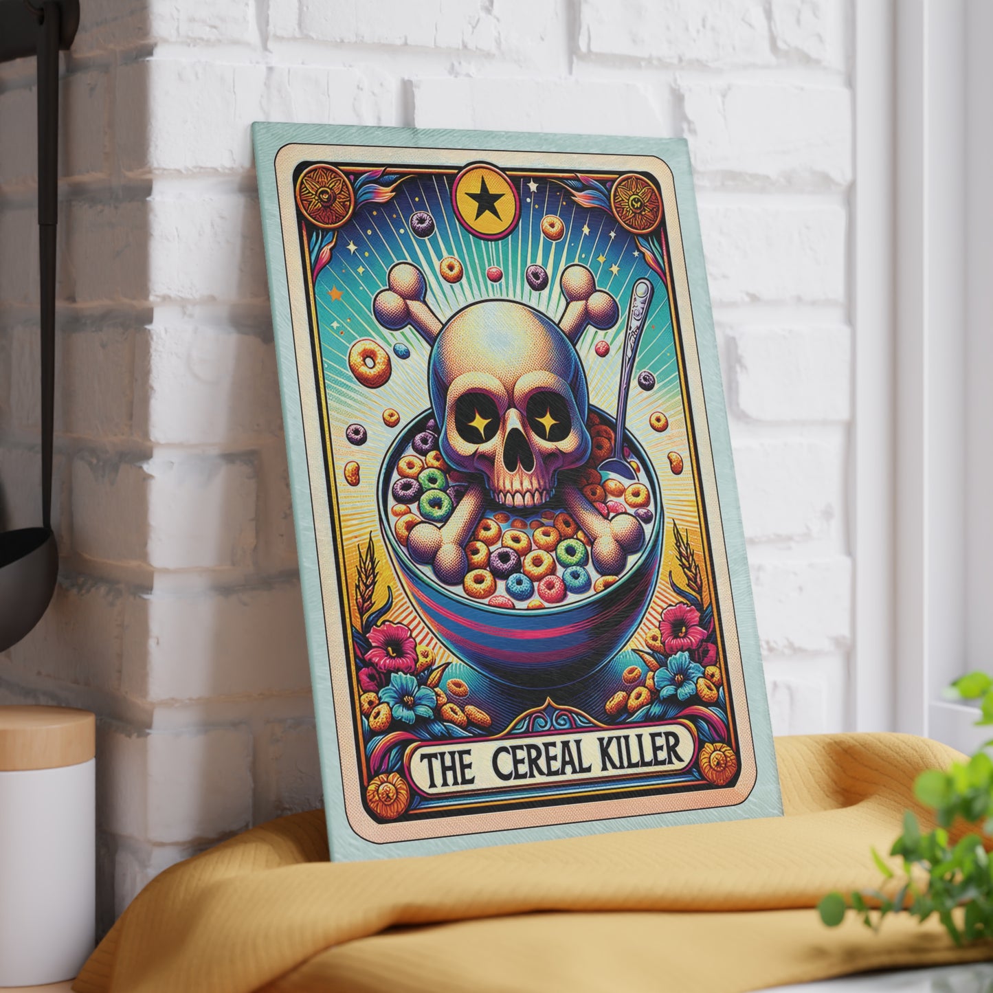 Cereal Killer Glass Cutting Board