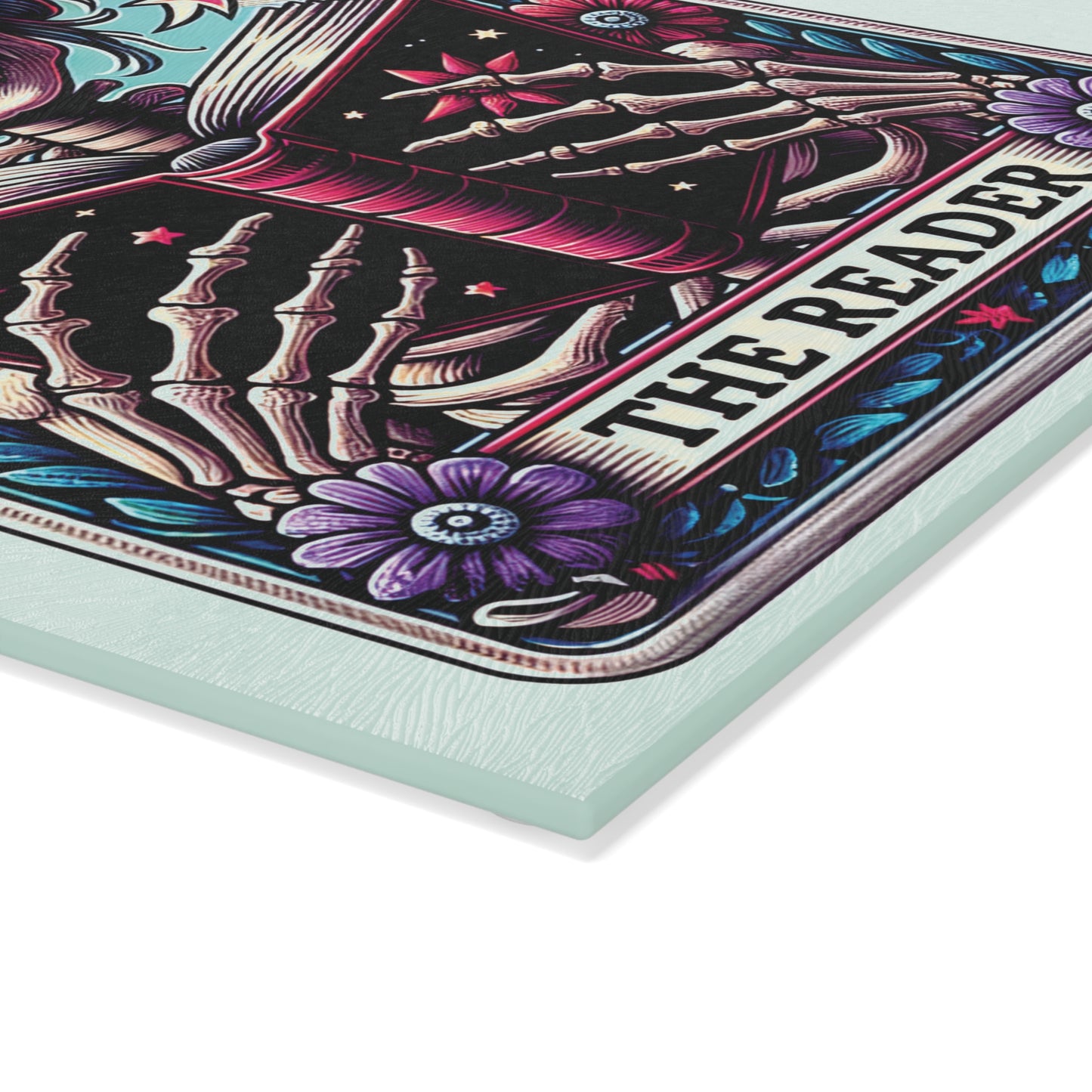 The Reader Tarot Card Glass Cutting Board