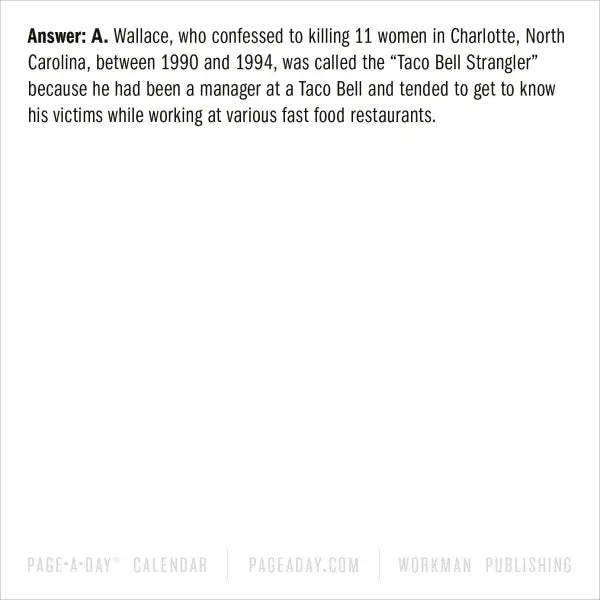 Year of True Crime Page-A-Day® Calendar 2026