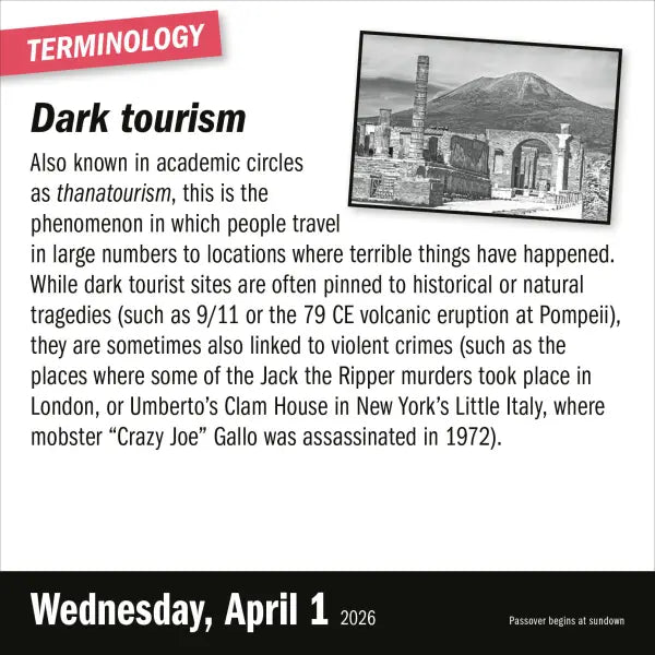 Year of True Crime Page-A-Day® Calendar 2026