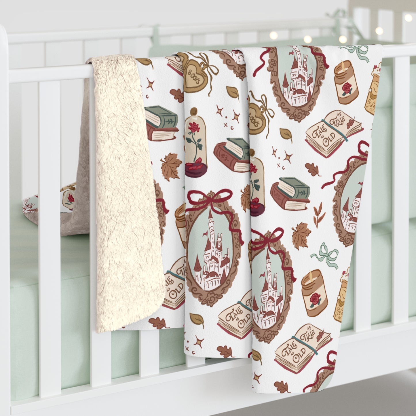 Tale as Old as Time Sherpa Fleece Blanket