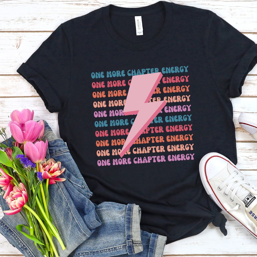 One More Chapter Energy Shirt for Book Lovers